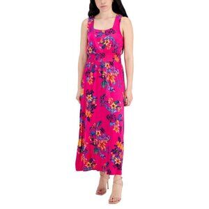 I.N.C. International Concepts Petite Small Pink Floral Printed Maxi Dress NWT